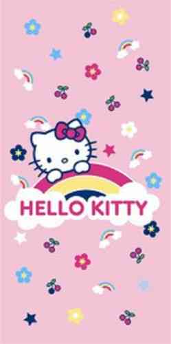Hello Kitty badlaken Rainbow
