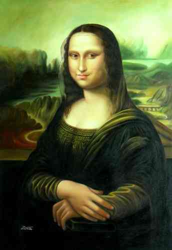 Schilderij Mona Lisa 75 x 50