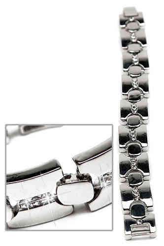 Armband schakelarmband met strass