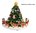 Kerstmuziekdoos Kerstboom met slee en rendieren