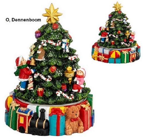 Kerstmuziekdoos Kerstboom met kinderen
