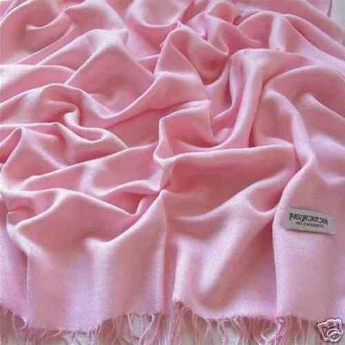Pashmina sjaal onetone licht roze
