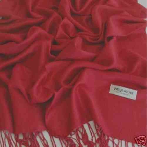 Pashmina shawl onetone burgundy