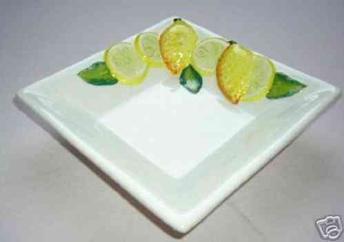 Bassano citroen bordje vierkant