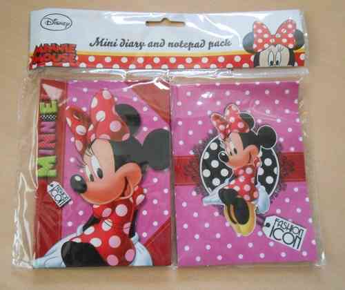 Disney Minnie Mouse mini-dagboekje en notitieboekje