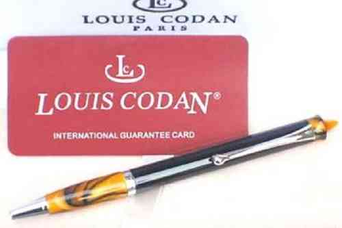 Pen Louis Codan Paris amber marble
