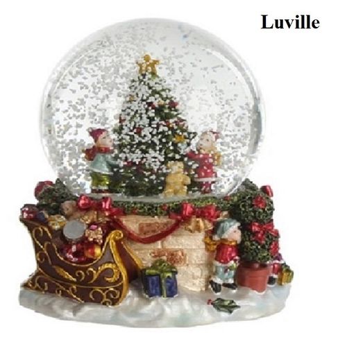 Kerstmuziekdoos Sneeuwbal Pakjesboom Luville