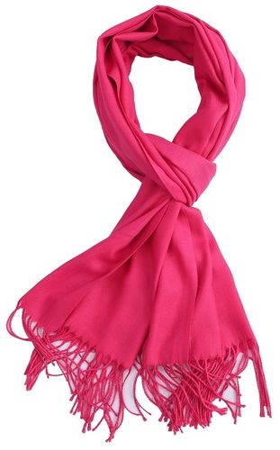 Sjaal Uni fuchsia roze